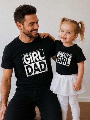 Vodexa Baba Çocuk Oversize Tişört Girls Baskılı (Tekli Satılmaktadır)