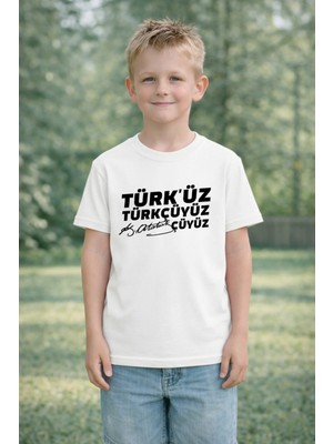 Vodexa 23 Nisan Çocuk Tişört Unısex (Kız-Erkek) %100 Pamuk Baskılı Rahat Kalıp Günlük Bayram T-Shirt