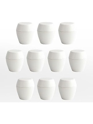 Merkür 10LU Düğme Kulp Beyaz Renk Mobilya Mutfak Dolap Dolabı Çekmece Kulpu Plastik Tek Vidalı Set