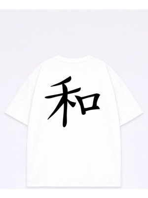 Vodexa T-Shirt Oversize Unisex %100 Pamuk Baskılı Rahat Kalıp Şık Premium Tişört