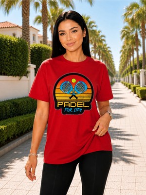 Vodexa Unisex Oversize Tennis Baskılı T-Shirt %100 Pamuk Tenis Temalı Rahat Kalıp Kısa Kollu Tişört