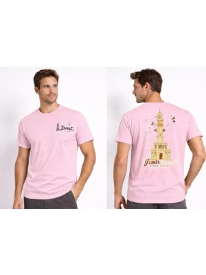 Vodexa Erkek Oversize T-Shirt Izmir Baskılı %100 Pamuk Tişört Rahat Kalıp