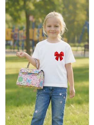 Vodexa 23 Nisan Çocuk Tişört Unısex (Kız-Erkek) %100 Pamuk Baskılı Rahat Kalıp Günlük Bayram T-Shirt