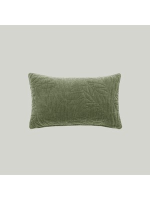 Linens Velour Kırlent Kılıfı 30X50 cm Haki