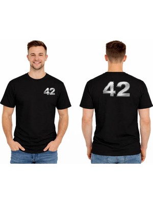 Vodexa Ünisex Oversize T-Shirt 42 Baskılı %100 Pamuk Tişört Rahat Kalıp