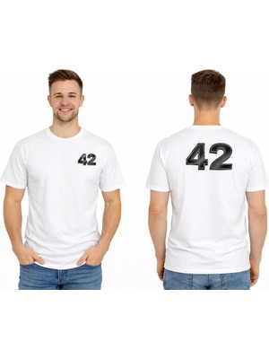 Vodexa Ünisex Oversize T-Shirt 42 Baskılı %100 Pamuk Tişört Rahat Kalıp