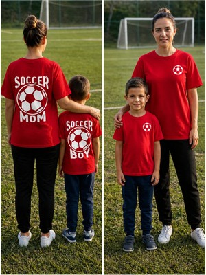 Vodexa Anne Çoçuk Oversize Tişört Kombin Twin T-Shirt %100 Pamuk Rahat Kalıp (Tekli Olarak Satılmaktadır)