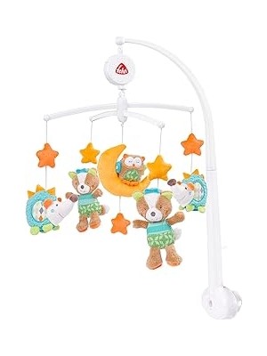 Fehn Müzik Mobil Orman - Orman Hayvanları ile Bebek Uyku Yardımı - Bebek Mobil Müzik Kutusu Melodi - 0-5 Ay Arası Bebekler Için Müzik Mobil Bebek Yatağı Oyuncak