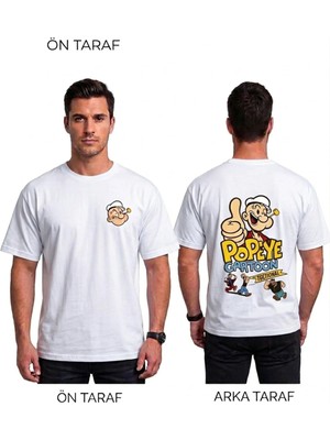 Vodexa Ünisex Oversize T-Shirt Reis Baskılı %100 Pamuk Tişört Rahat Kalıp
