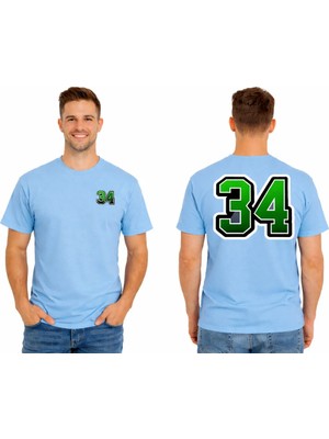 Vodexa Erkek Oversize T-Shirt 34 Baskılı %100 Pamuk Tişört Rahat Kalıp