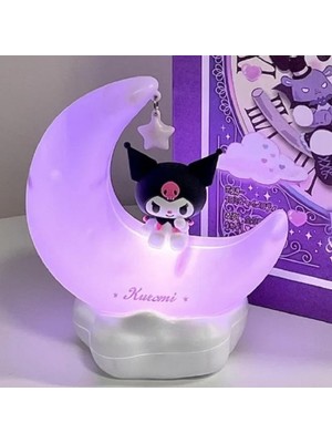 Woatcck Kawaii Gece Lambası Sevimli Anime Karakter LED Işık Lambası Güzel Oda Dekor Eşyaları Şarj Edilebilir Masa Lambası Kızlar Çocuklar Sanat Dekoru (Kutulu Kumi)