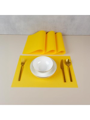 Maxstyle Plaid Lemon 4 Parça Amerikan Servis 30X45 cm