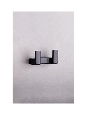 System Flat Ikili Askılık Uyumlu Siyah Renk 43X37X80 mm