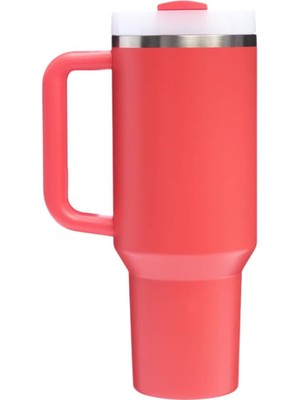 Stanley Quencher Pipetli Termos Bardak, Mercan (Hot Coral), 1.18 Litre