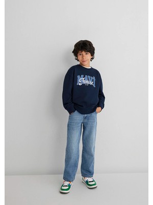 Mavi Mavi Jeans Baskılı Lacivert Sweatshirt 6S10136-70490