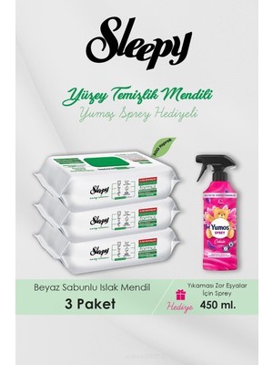 Sleepy 300 Adet Easy Clean Havlu, Orkide Oda Kokusu Hediyeli
