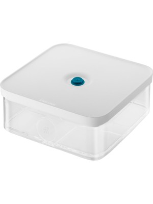 Zwıllıng Fresh & Save Cube Vakumlu Saklama Kabı, L, 21 Santimetre, Şeffaf Akdeniz Mavisi