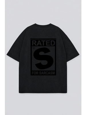 Vodexa Oversize Unisex T-Shirt %100 Pamuk Baskılı Tişört Rahat Kalıp