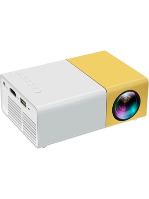 YG300 Plus Mini Projeksiyon Cihazı, 1280X720P Çözünürlük, 80 Ansı Lümen