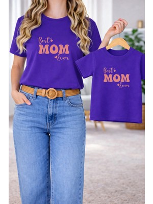 Vodexa Tişört Anne Kız Çocuk Kombin Oversize – Anne & Çocuk Twin Baskılı T-Shirt
