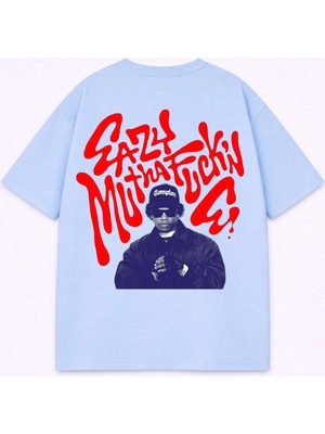 Vodexa T-Shirt Oversize Unısex %100 Pamuklu Rahat Kalıp Baskılı Tişört