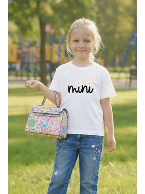 Vodexa Papatya Baskılı Kız Çocuk Tişört %100 Pamuk – Yazlık Çocuk T-Shirt