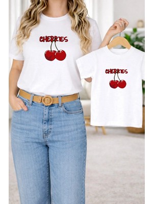 Vodexa Tişört Anne Kız Çocuk Kombin Oversize – Anne & Çocuk Twin Baskılı T-Shirt