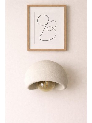Limon 3D Desing Aplik Rustik E27 Modern Avize Bohem Beton Görünüm (E27 Ampul Dahildir.) Btn-Aplk-1-Bj