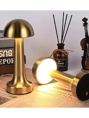 Gold Mantar Masa Lambası