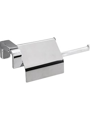 BADEM10 Banyo Lavabo Mutfak Aparat Uzun Kağıt Havluluk Kapaklı Kağıtlık 26 cm Metal Sağlam Krom