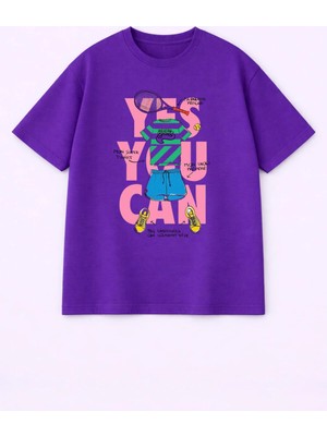 Vodexa T-Shirt Oversize Unısex %100 Pamuklu Rahat Kalıp Baskılı Tişört