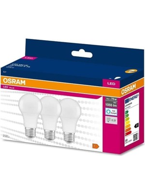 LED Value 10W Beyaz Işık E-27 Ampul 1055 Lm 3 Lü Paket