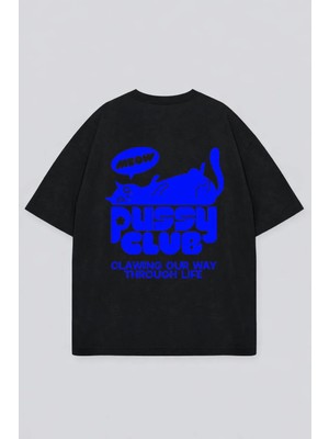 Vodexa Oversize Unisex T-Shirt %100 Pamuk Baskılı Tişört Rahat Kalıp