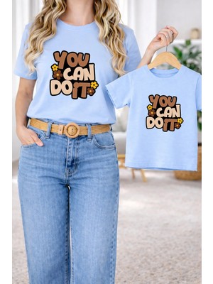 Vodexa Tişört Anne Kız Çocuk Kombin Oversize – Anne & Çocuk Twin Baskılı T-Shirt