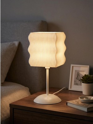 Designobee Ritim Plus - Modern Masa ve Gece Lambası - Metal Ayaklı Lamba - Ambiyans Lambası, Dekoratif Abajur