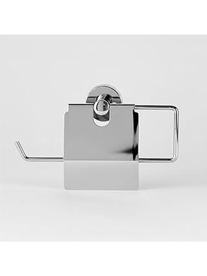 Kapalı Kağıt Havluluk Krom Gümüş Metal Duvara Monte Vidalı Banyo Tuvalet Mutfak Kağıt Havluluk 25 cm