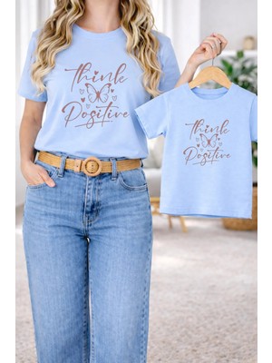 Vodexa Tişört Anne Kız Çocuk Kombin Oversize – Anne & Çocuk Twin Baskılı T-Shirt