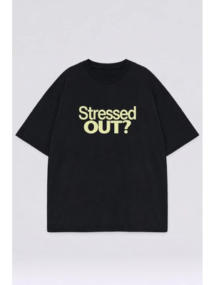 Vodexa T-Shirt Oversize Unısex %100 Pamuklu Rahat Kalıp Baskılı Tişört