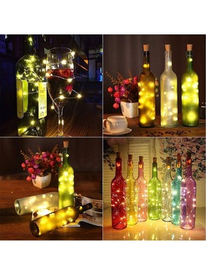 Mantar Tıpa Peri LED - 3 Metre - Günışığı (1 Adet)