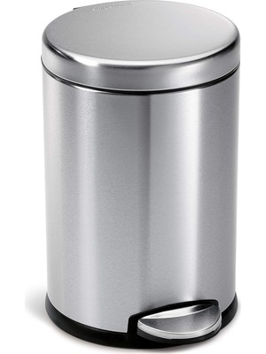 Elite Serisi 3 Litre Hacimli Iz Bırakmaz Paslanmaz Banyo-Mutfak Pedallı Çöp Kovası Antifinger