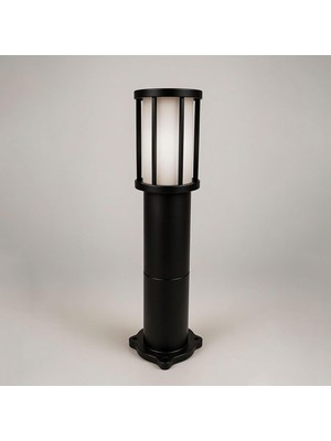 Kule Kafesli Set Üstü Bahçe Duvar Armatürü 60 cm Suya Dayanıklı Modern Dış Mekan Aydınlatma Aplik
