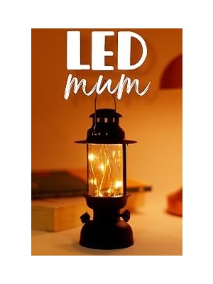 LED Mum Kamp Lambası Tipi Pil Dahil Dumansız Alev Ledli Yapay Dekoratif Mum Dekor Işığı Siyah PT437