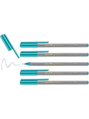 Renas Store Edding 55 Fineliner - Turkuaz - 5 Kalem - 0,3 mm Uç