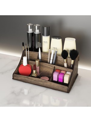 Bella Small Ahşap Makyaj Takı Banyo Kozmetik Düzenleyici Organizer