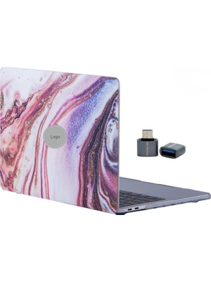 Mcstorey MacBook Air M1 Kılıf A2337 Uyumlu 13 Inç Mermer Desenli Hard Case A2179 A1932 Sert Kapak Koruyucu Kılıf Karışık
