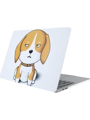 Mcstorey MacBook Air 13 Kılıf A1369 A1466 Uyumlu Köpek Desenli Tpu Ince Hafif Darbe Emici Lazer Uv Baskılı Sert Koruyucu Kapak Kahverengi