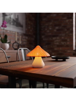 Deco Fabrıca Mantar Gece Lambası – Modern Dekoratif Masa Lambası | Çocuk Odası, Yatak Başlığı, Ofis & Salon Için LED Aydınlatma | E14 Duy, Çevre Dostu Tasarım