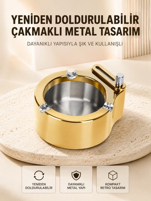 Mercora Tech Duman ve Koku Giderici Hava Temizleyici Küllük  2 Katmanlı Filtreli