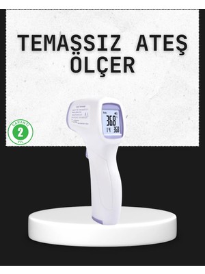 Pazarcan Temassız Termometre Hızlı Ölçüm Güvenli Dijital Ateş Ölçer