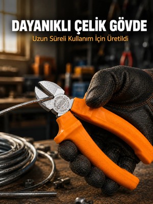 Pazarcan Ergonomik Saplı Hassas Kesim Sunan Dövme Çelik Yan Keski